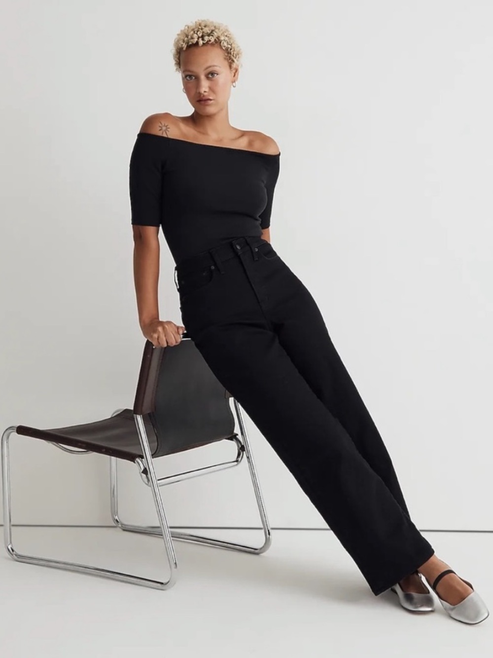 Madewell NWT The Tall Curvy Perfect Vintage Wide Leg Jeans High Rise Size 25T - Picture 2 of 16